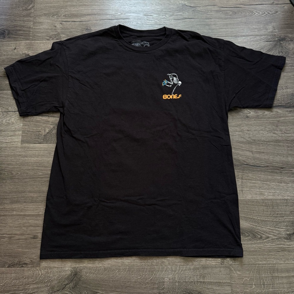 Powell Peralta Faded Black Skate BONES Skeleton T Shirt XL Men Vintage - Picture 12 of 13